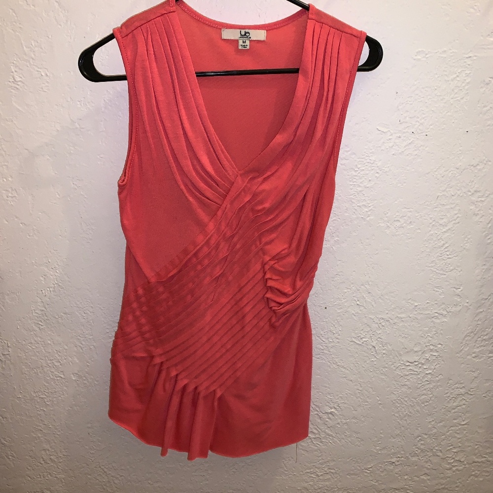 Ya Los Angeles Hot Salmon Sleeveless Top